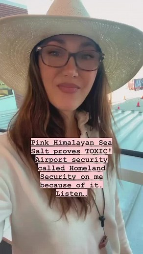Pink Himalyian Sea Salt is TOXIC, is contaminated with Explosives, amd will get uou in trouble at the airport. Listen. #AmericasHealthCoach
