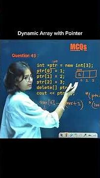 Dynamic Array with Pointer #pointer #array #prishu #happycoding #happycodingwithprishu #cpp