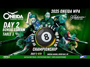 Table 3 Day 2 - 2025 ONEIDA WPA Women’s 8-Ball World Championship