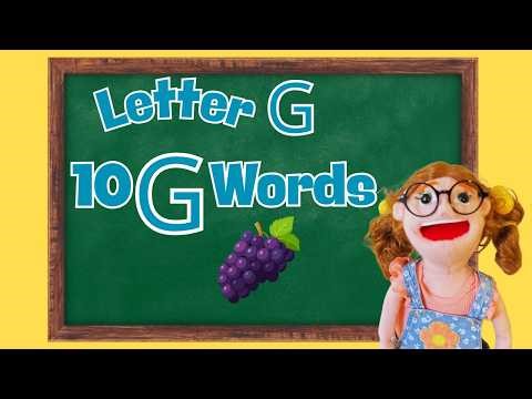 10 Fun G Words for Kids| Play & Learn