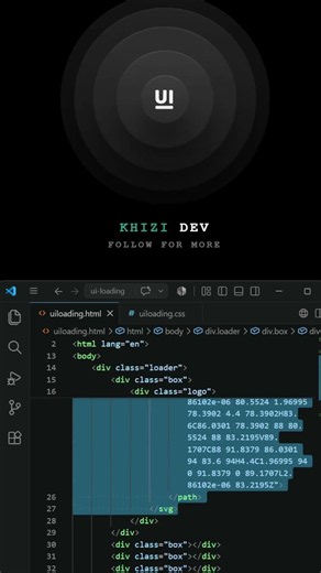 Insane UI Loader Animation Using Pure HTML & CSS | No JavaScript 🚀