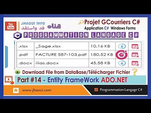 #14 CSharp C# WinForms - Entity FrameWork ADO.NET Projet GCourries Download File