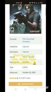 How To Download Resident Evil 4 For Aethersx2 Emulator.