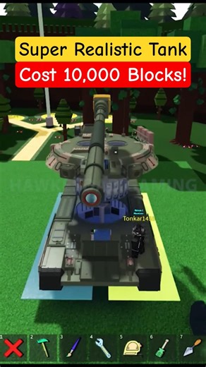 Roblox Build a Boat for Treasure Super Realistic Tank cost 10,000 Blocks! T-80UK #babft #roblox