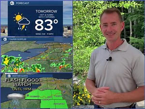 1.9K views · 31 reactions | Flash Flood Watch for the S. Tier with another round of T-Storms Tuesday. WKBW.com/weather. | 7 News WKBW | Facebook