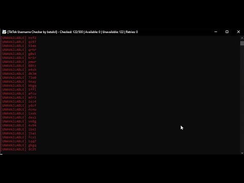 TikTok Username Checker!! (UPDATED 2021)