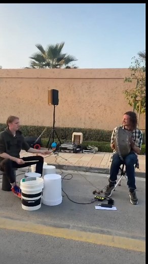 6.5K views · 1K reactions | Bucket drums and a handpan met for the first time in Saudi Arabia last weekend! | Daniel Waples - Hang in Balance | Facebook