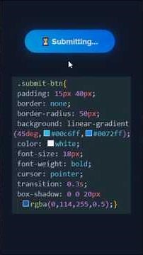 Attractive Submit Button Using HTML CSS & JavaScript