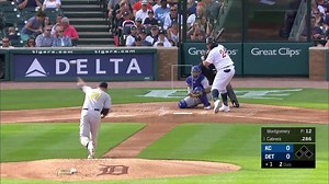Mike Montgomery Foul to Miguel Cabrera