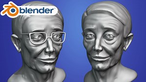 Sculpting an Old Man Face in Blender (Beginner Tutorial)