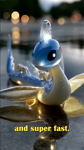 From Sparkle to Power 🐉 Dratini Evolves into Dragonite #pokemonevolution