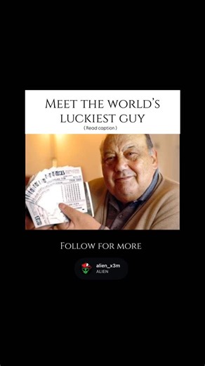 ALIEN on Instagram: "Frane Selak, a Croatian music teacher, became famous as the world’s luckiest man for surviving multiple near-fatal incidents, including a train crash, plane crash, bus crash, two exploding cars, and being hit by a bus, often with minor injuries while others perished. In 2003, his unbelievable luck culminated in winning about $1 million in the Croatian lottery, after which he reportedly gave much of it away, living a quiet life before passing away in 2016. Follow for more if 