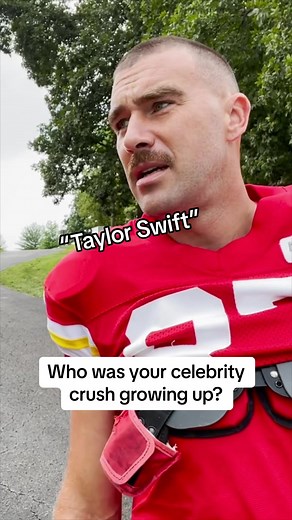 When Travis Kelce was asked who his celebrity crush is 🤣 (via @Chiefs) #nfl #football #taylorswift #traviskelce