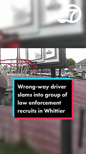 A wrong-way driver slammed into a group of law-enforcement recruits out for a training run in Whittier. #crash #caraccident #car #news #lawenforcement #whittier #wrongway #abc7la #abc7eyewitness