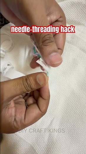 DIY Hack to Thread a Needle in Seconds!