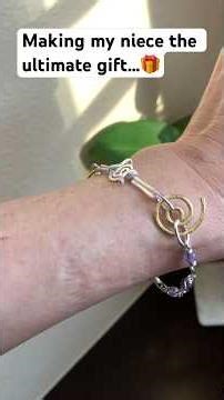 I Put a Crop Circle on My Niece's Wrist! 🌀✨| DIY Gift Idea #JewelryMaking #WireWrappedJewelry