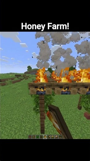 Minecraft: Honey Farm 🐝#shorts #minecraft