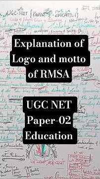 Explanation of LOGO & motto of RMSA#ugc#ugc net#kvs#education#national mission of sec.edu.#shorts