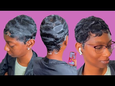 Finger Waves and curls using Mane Coconut Foam Wrap