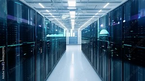 Tour of a modern data center showcasing advanced server technology and infrastructure