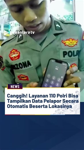 News Nusantara tv on Instagram: "Layanan darurat Polri 110 kini dilengkapi sistem yang menampilkan data pelapor secara otomatis saat panggilan masuk. Identitas penelepon, alamat, serta titik lokasi langsung terbaca melalui command center. Fitur ini memungkinkan petugas merespons laporan gangguan keamanan atau situasi darurat dengan lebih cepat dan akurat, tanpa warga harus datang ke kantor polisi. Layanan 110 dapat diakses gratis dan khusus untuk keadaan mendesak. Masyarakat diimbau menggunakann
