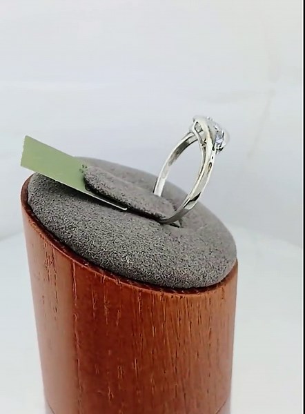 Genuine Tanzanite & Diamond Ring Solid 10k White Gold - Etsy