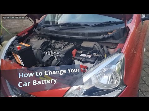 How to Change, Replace Your Car Battery - Nissan Micra IV Example