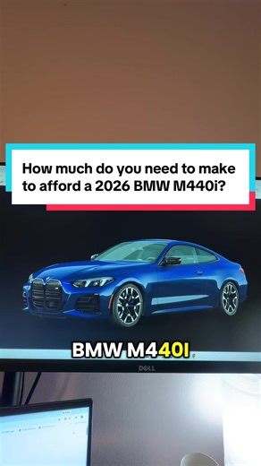 How much do you need to make to afford a 2026 BMW M440i? #bmw #m4 #m440i #finance #budgeting