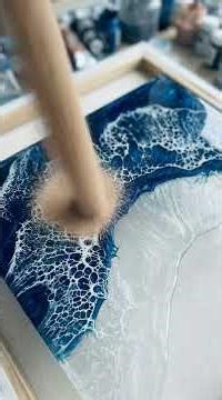 Ocean Resin Art – Calm Beach Wave Pour