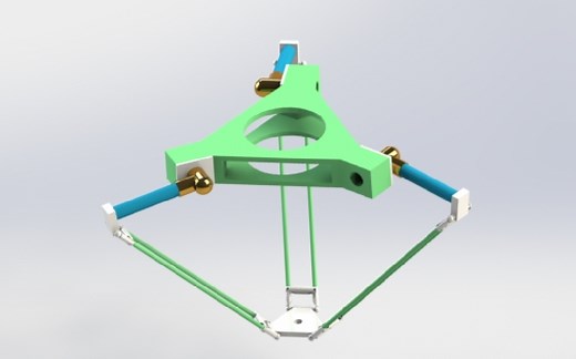 delta机器人。从solidworks三维建模到ansys workbench动力学分析