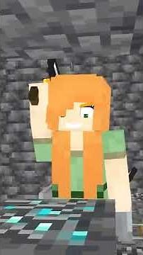 Steve's gotta get Alex unstuck in Mineshaft #shorts