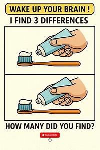 🪥 Find 3 Differences | Morning Toothpaste Routine