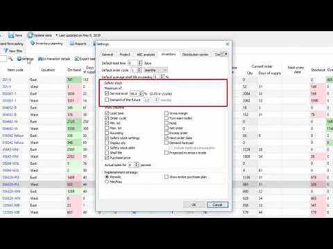 Inventory Planning Capabilities of GMDH Streamline - A Short Demonstration