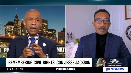 Last night on #PoliticsNation with Al Sharpton, I was joined by Congressman Kweisi Mfume as we reflected on the passing of my mentor, Reverend Jesse Jackson, and discussed what working families deserve to hear as the president delivers his State of the Union. We talked about rising costs, healthcare, job losses, union rights, the deep divisions being fueled from the top, and the refusal to allow Reverend Jackson lie in state at the Capitol. Congressman Mfume also shared powerful memories of Reve