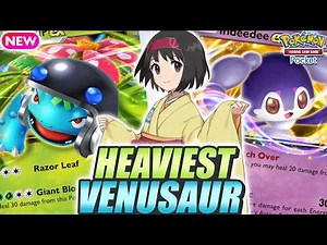 VENUSAUR Becomes SUPER TANKY with INDEEDEE & HEAVY HELMET ! – Pokemon TCG Pocket