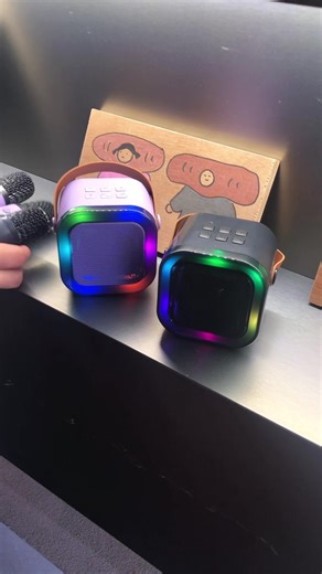 Small factor, high output! 🔊the results are mind-blowing. Built with durable ABS material, it features multiple input options like Bluetooth, USB, and AUX. The RGB light sync is incredibly responsive, and the stereo sound clarity is top-tier. A solid tech find! 💎⚡️ #karaokemachine #kidsgiftidea #giftforkids #karaoketime #tiktokshopholidayhaul
