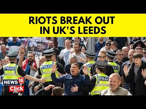 UK News | Riots Erupt In Leeds: Bus Set On Fire, Police Car Overturned, Stones Thrown | N18G