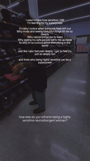 If you grew up hating how sensitive you are… here’s the truth nobody told you ⤵️ For years I thought my sensitivity was this embarrassing flaw I had to toughen out of myself. I didn’t realise it was the part of me that makes life feel full — not fragile. Being highly sensitive means you notice the things other people rush past. You feel the moment a room shifts. You pick up on loneliness, softness, excitement, fear… before anyone has spoken. You’re moved by music, art, nature, connection — becau