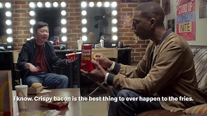 Introducing our new Cheesy Bacon Fries. Is this the best thing to happen to our World Famous Fries, or to bacon? Decide for yourself. | McDonald's