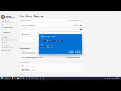 Cambiar Fecha y Hora de forma manual en Windows 11
