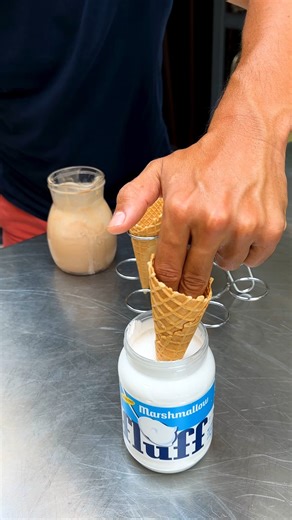 S'mores Milkshake Cone! Experience campfire flavors all in one delicious cone 🍦🔥 | Chefclub Network
