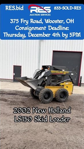 2002 New Holland LS150 Skid Loader #RES #Consignment #EquipmentAuction #ConstructionEquipment #AG
