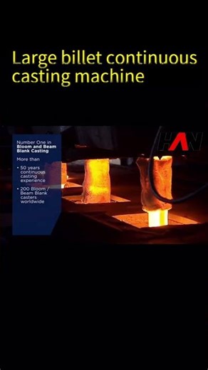 Continuous Casting of Large Steel Blooms
