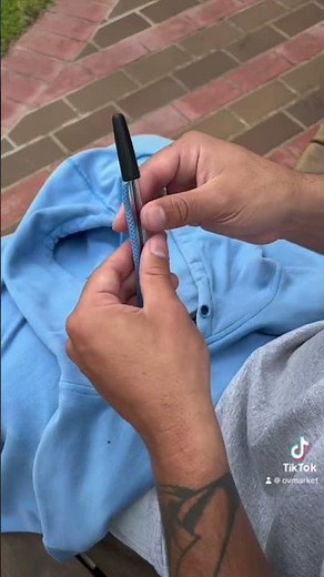 How to put a hoodie string back in? #vintage #hoodie