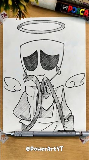 Drawing Gangle 🎭 / the amazing digital circus ✨ #shorts #theamazingdigitalcircus #howtodraw