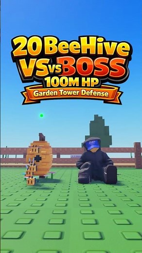 🐝 20 Beehive Army VS 100M HP Boss 😈 #gardentowerdefense #roblox #gtd #towerdefense