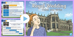 UKS2 Royal Wedding Think and Write PowerPoint