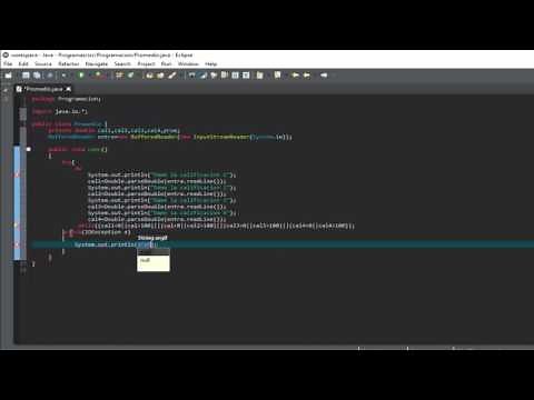 Programa para calcular el promedio de un alumno (Eclipse-JAVA)