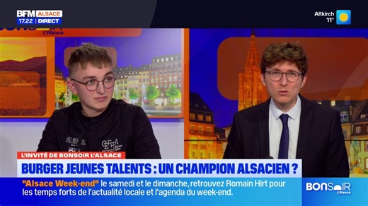 Burger Jeunes Talents: un candidat alsacien du CEFPPA d'Illkirch en lice | BFM Alsace