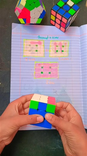 How to solve 3 by 3 Rubik's cube 😱😱#youtube #puzzle #rubikscubetricks #rubikscube #impossiblecube